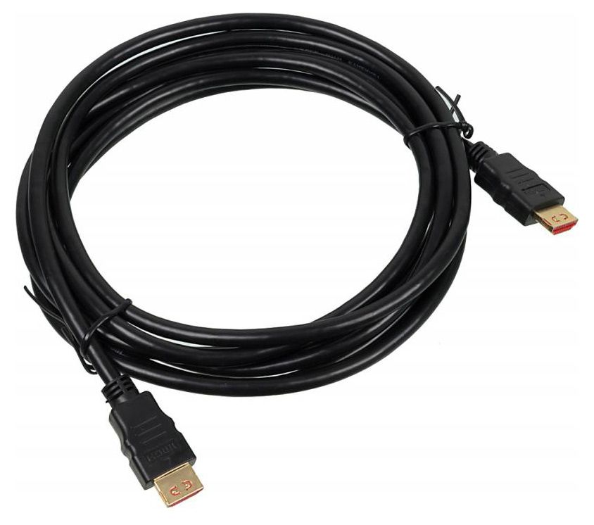Кабель аудио-видео Buro HDMI 1.4 HDMI (m)/HDMI (m) 3м. Позолоченные контакты черный (BHP HDMI V1.4 3