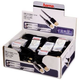  Hama Braided 00020180 USB A(m) USB B(m) 1.5 